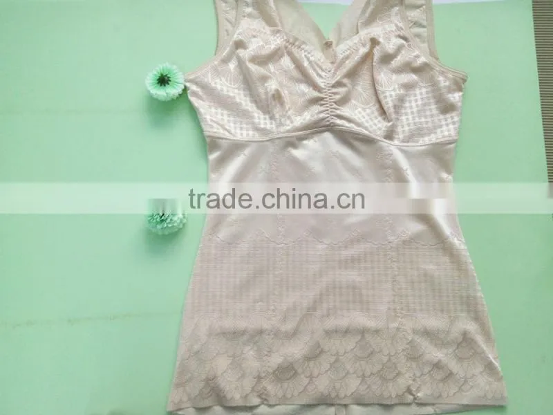 2015 Fashion design woman silk clothes ladies underwear tops