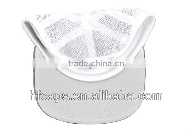2013 trendy 5 panels custom design plain flat bill snapback trucker mesh caps and hats