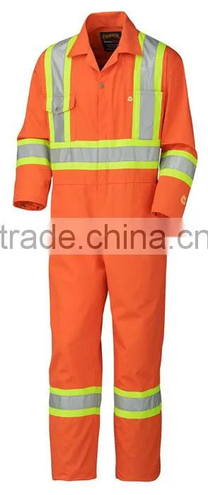 cotton winter insulated oil field reflective coverall flame retardant work garment