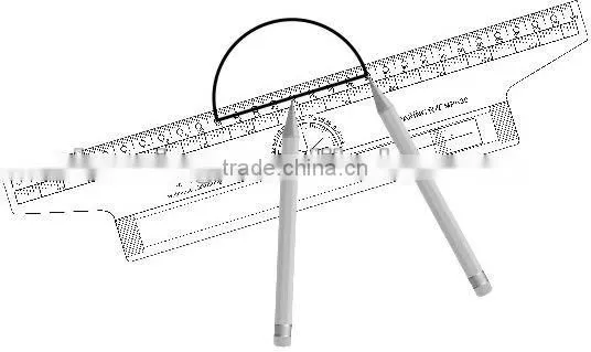 High quality single package plastic parallel rolling ruler with 30cm&12 inch for measuring