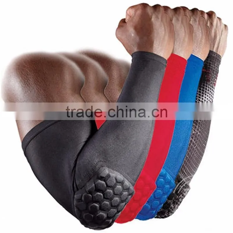 Paded arm sleeve elbow support protective pad