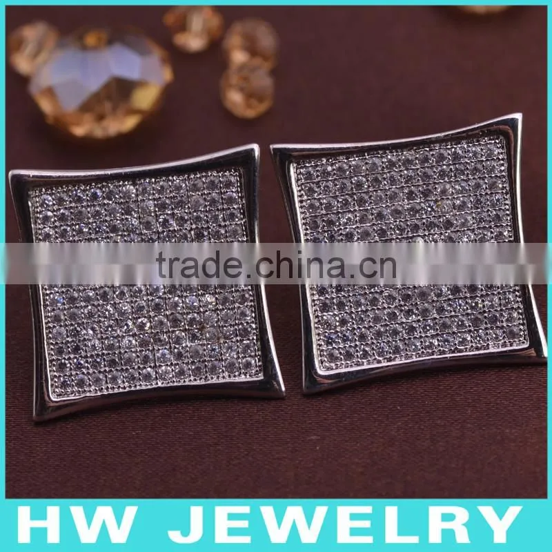 New top men jewelry silver earring