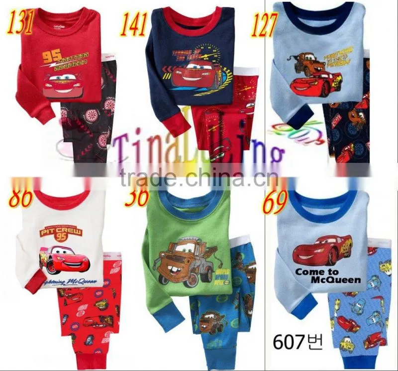 boys cute baby pajamas suits children's cotton sleeping wear