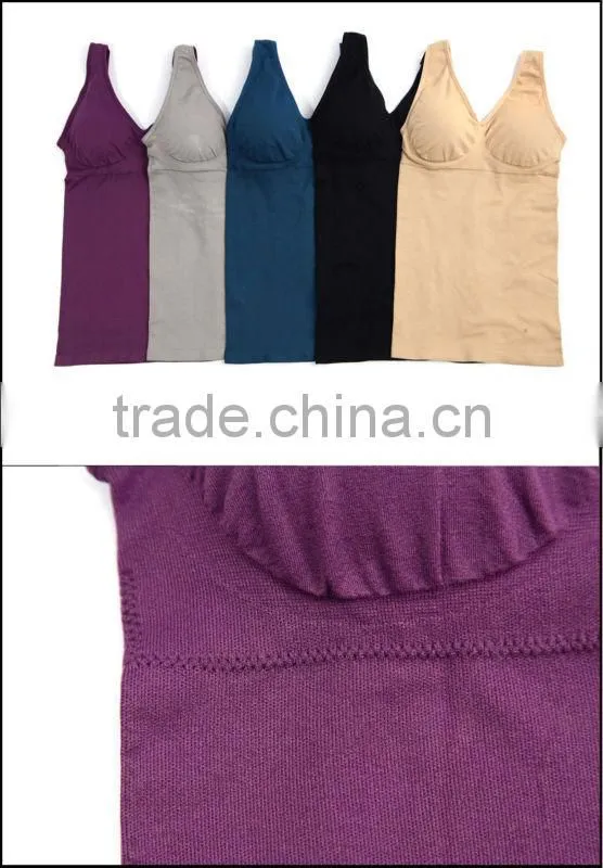 fashion summer plain seamless body shaper slimming vest