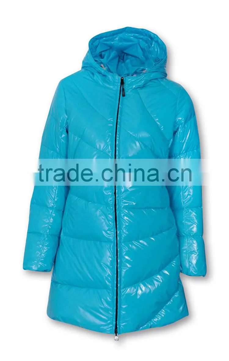 2016 women long Fashionable 90% down 10% feather jacket