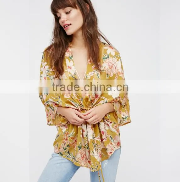newest style Jacket with squared neck Haori Full Textured Yarn Dye Silk kimono