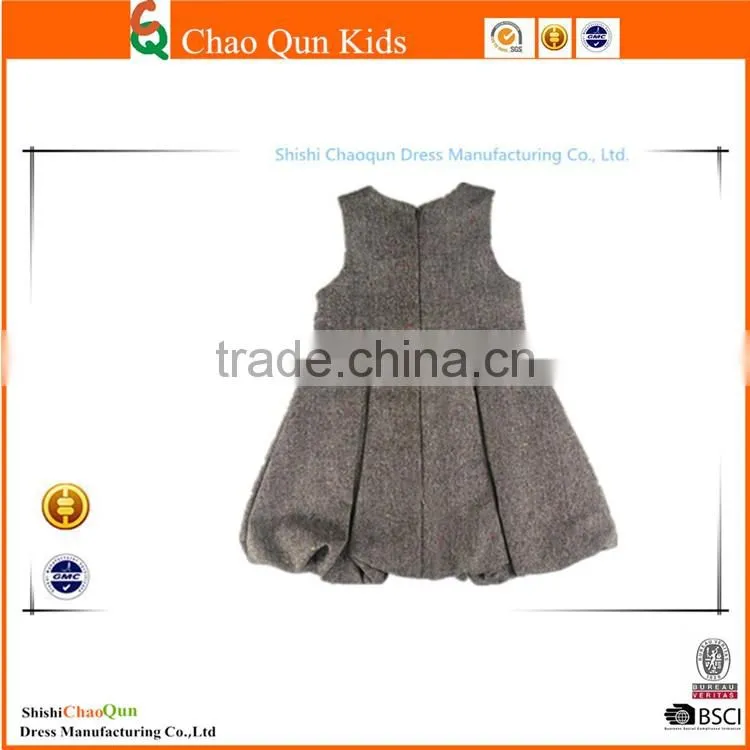 New design puffy kids one piece party kids dress
