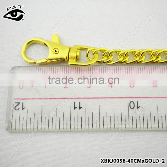 40cm Gold Color metal chain for handbag shoes jewelry