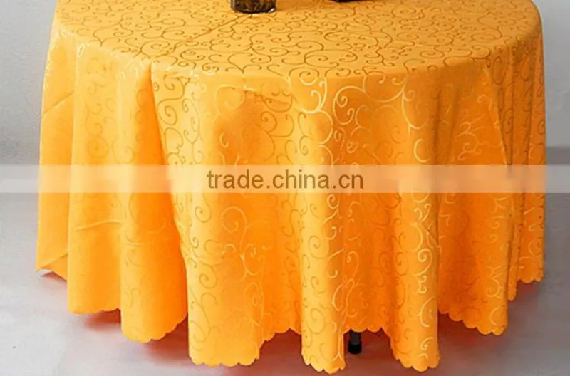 Wholesale Cheap Round Polyester Table Cloth For Wedding