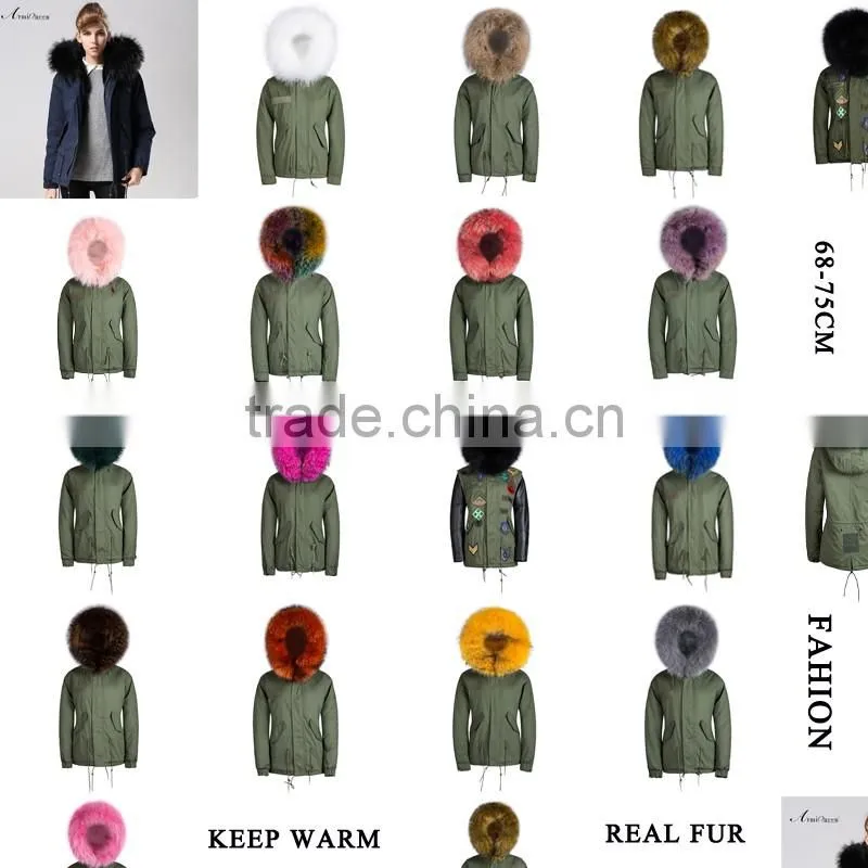 Guangzhou MeiFng 2017 New Style mulity color Fur Coat Women Winter Fur Coats