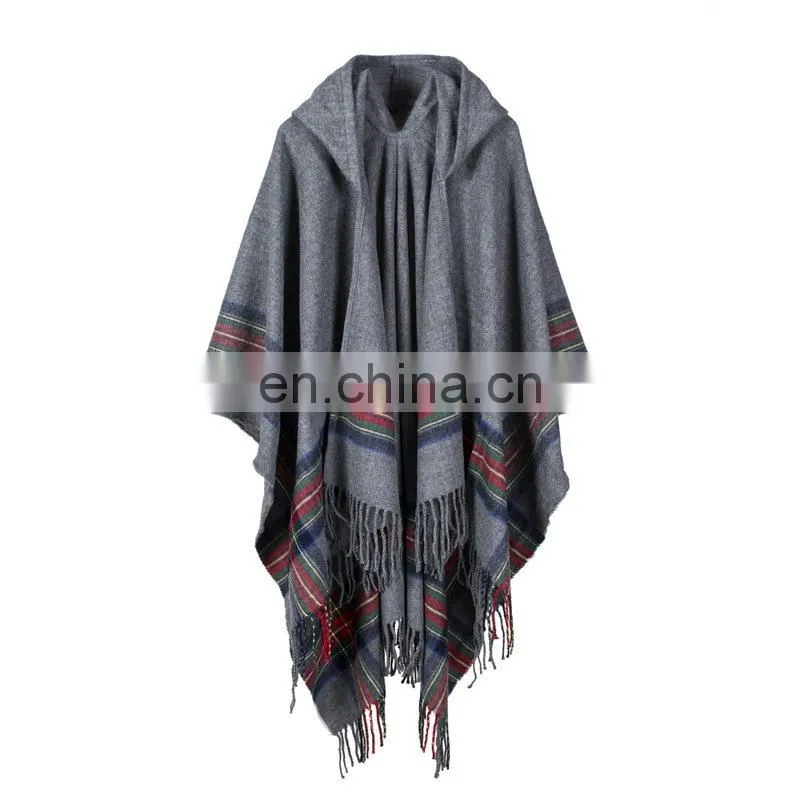 Color Cashmere Jacquard Shawl Scarf Fashion Cloak