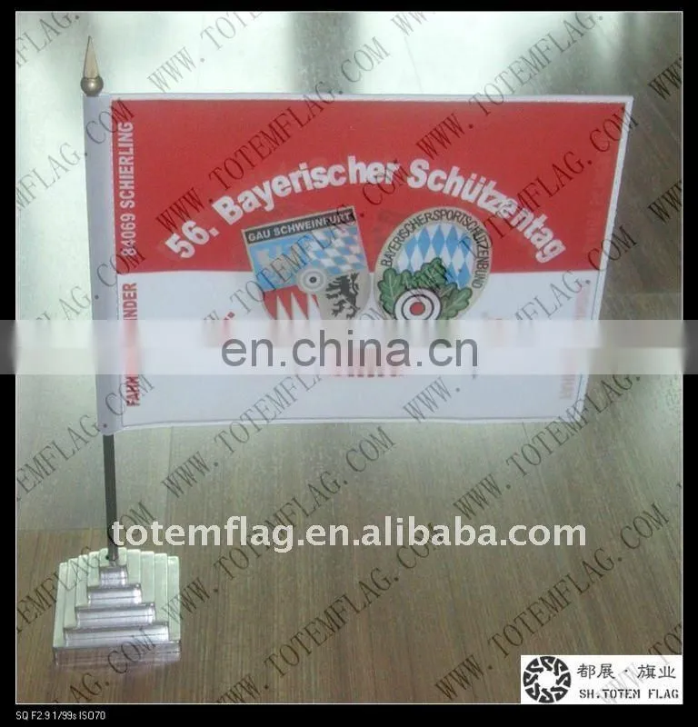 Table Flag With Plastic Stand