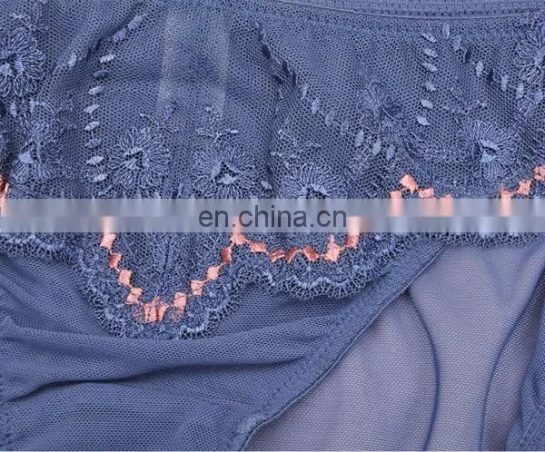 China Manufacturer Breathable Female Blue Underware