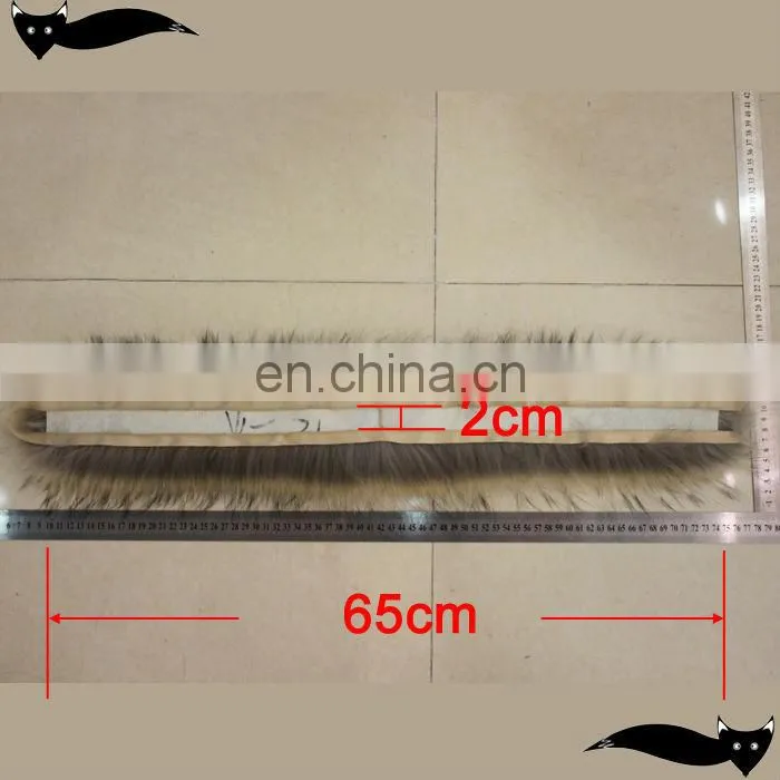 Hot sale natural 65cm raccoon fur down jacket fur hood