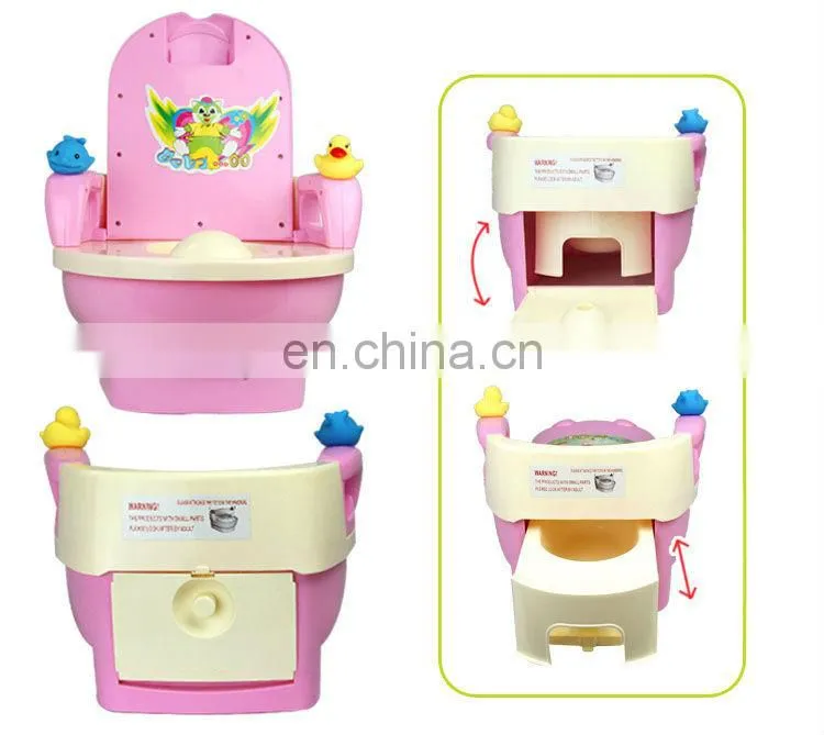 color full plastic convenient baby potty