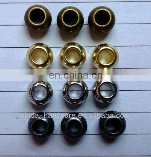 Anti silver color Alloy metal stopper metal bead for garment simple stopper