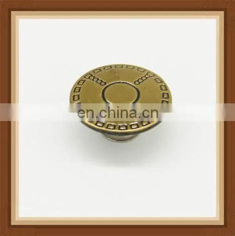antique brass polish finish metal movable shank buttons for jeans