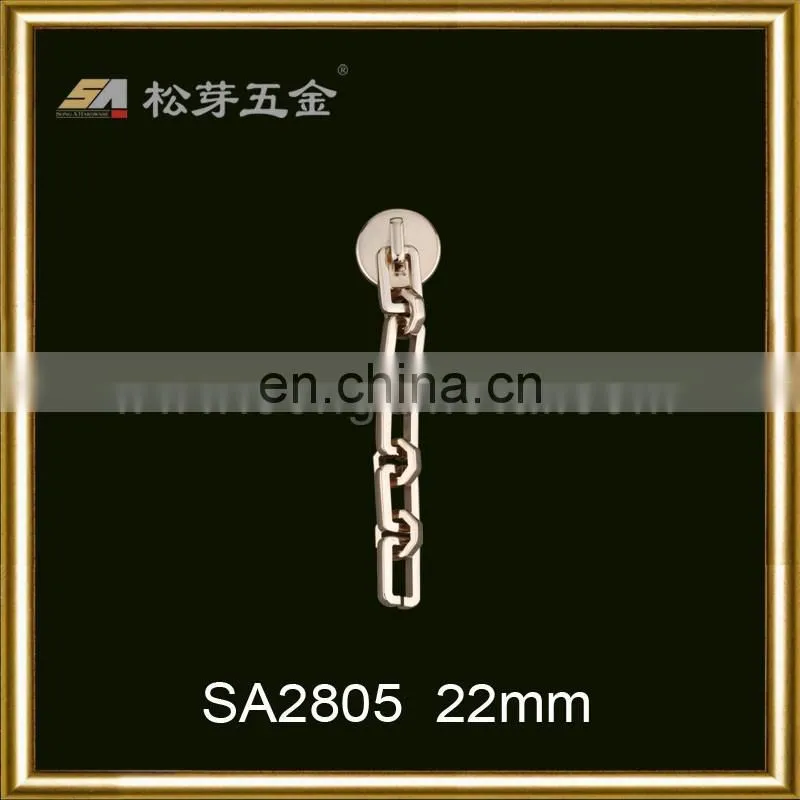 Ladies Fancy Chain Accessories With Shoulder Bag Chain, Custom Metal Gold Color Chain For Bag