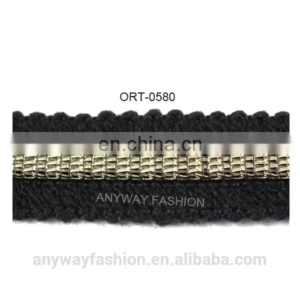 Fashion black bag color ribbon