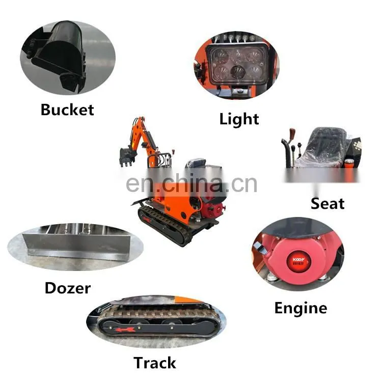 best selling mini digger 800kg garden mini excavator