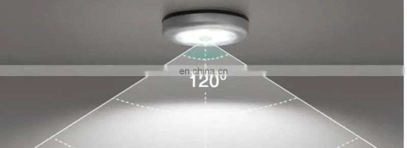 3AAA battery operated Led night light sensor for hallway cabinet