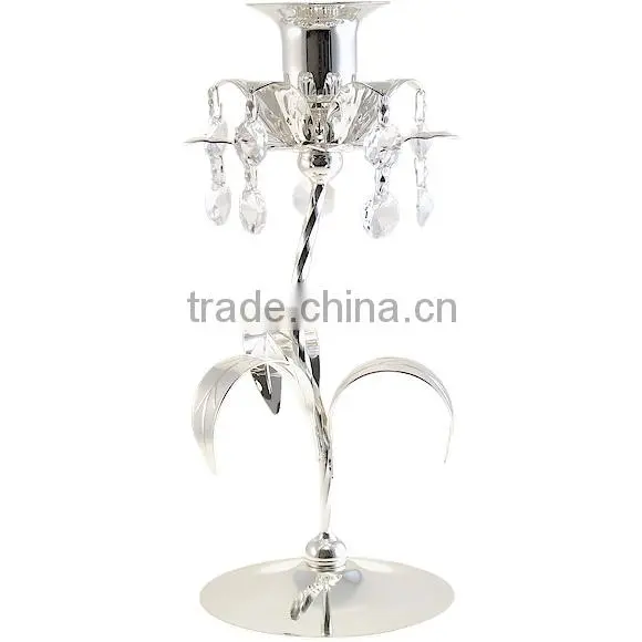 Crystal Bowl Centerpiece Wedding Candelabra, Crystal Wedding Candle Holder