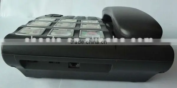 big button telephone with emergency button for old man