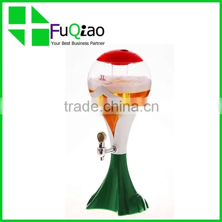 Tabletop football draft beer dispenser for bar accessories