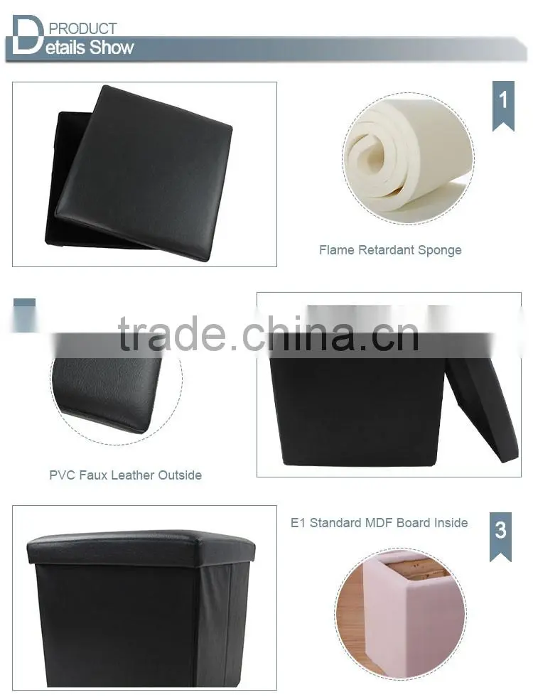 Versatile Tailored Foldable Storage Ottoman