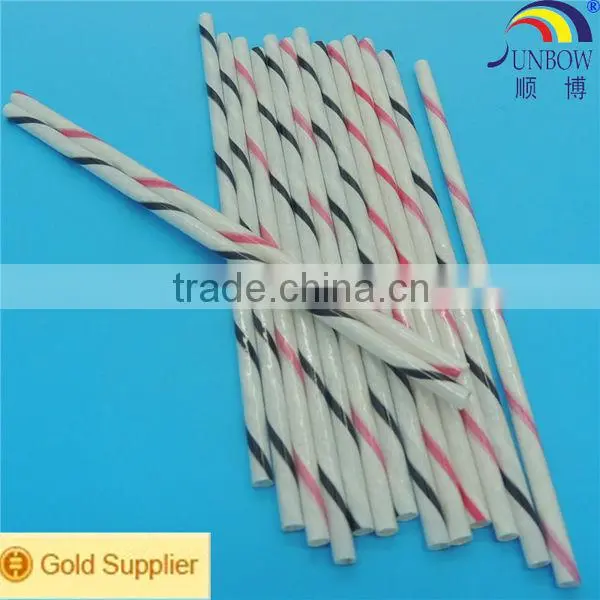 Round 250 Melting Point Polyester Spiral Wound Heat Shrinkable Tubing