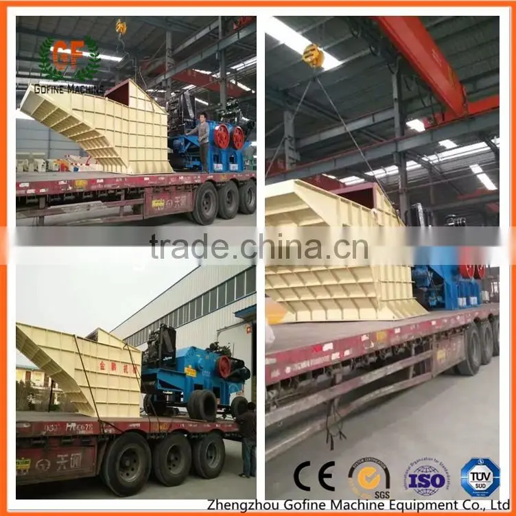 mobile and high efficient wood roots grinder
