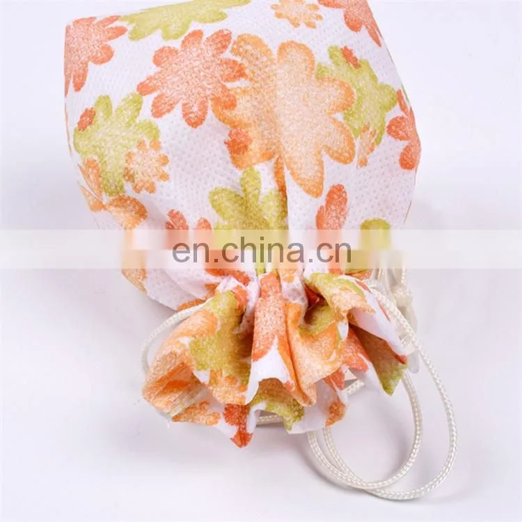 Eco Friendly Non-woven Fabric Gift Bags Drawstring with Logo