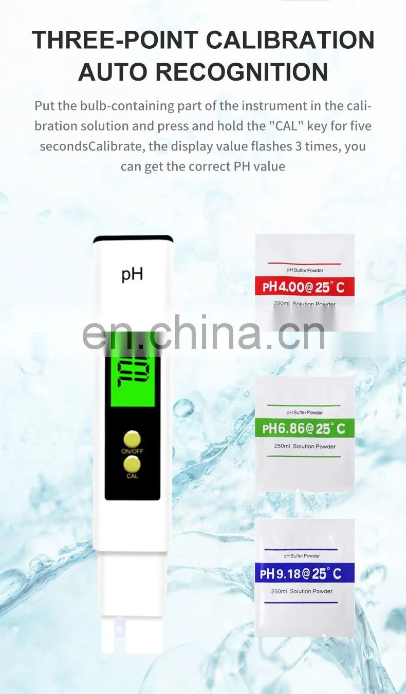Wholesale Good quality High Precision Portable Digital PH Tester Meter