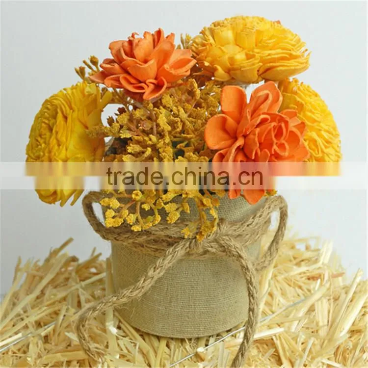 Votive Holder Cups Burlap /Burlap Mason Jar Vase / Glass Bowl For Bar
