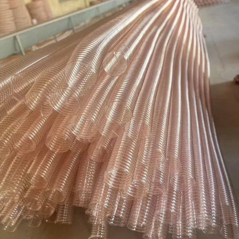 Wood Working Suction Polyurethane PU Hose Duct PU Steel Wire Duct Hose