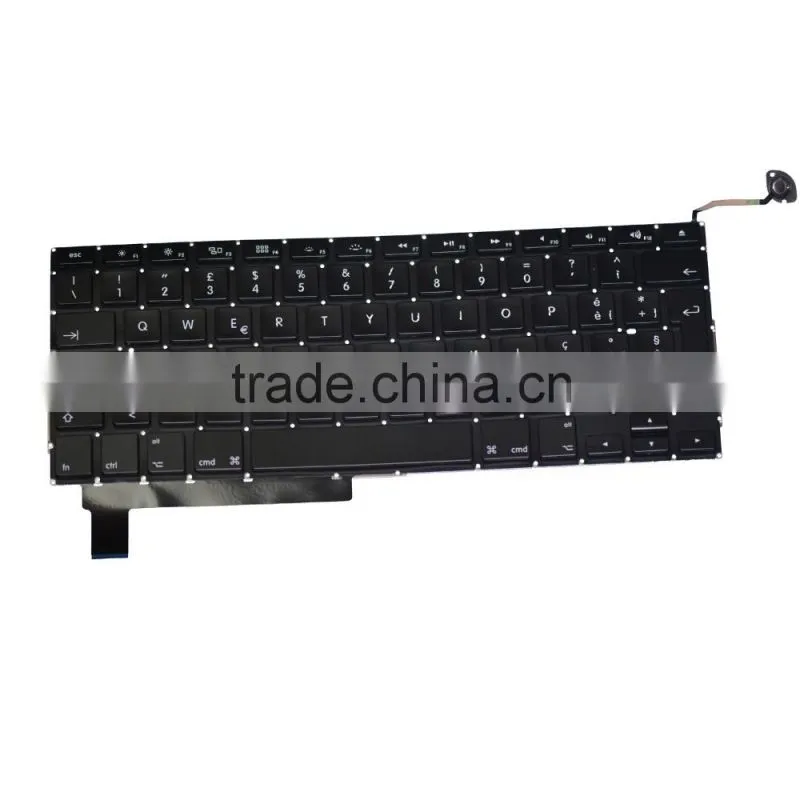 Factory Price Italian Laptop keyboard Replacement For Macbook Pro 15" A1286 2008-2012
