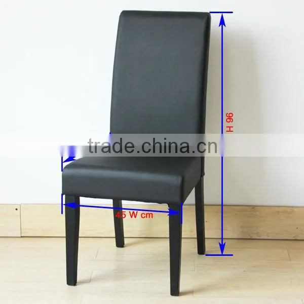 RCH-4040 Black Chair PU Leather Dining Chair