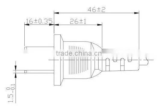 China 2 pins usb to ac converter plug