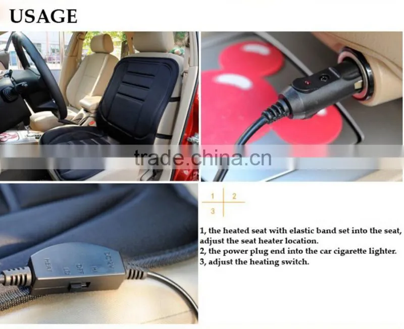 12 V aftermarket good quality and cheap price car seat heating cushion for winter exported to Europe
