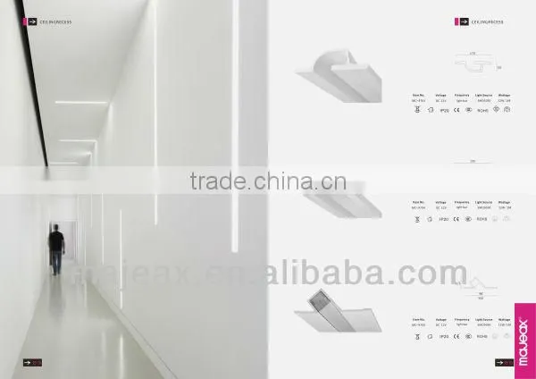 Recessed Gypsum Plaster ceiling profile