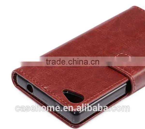 For Sony Xperia Z5 PU Leather Magnetic Flip Case Skin Cover