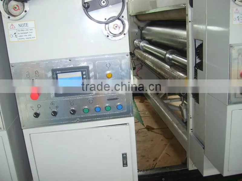 Full-automatic 4 colors printing slotting die cutting machine