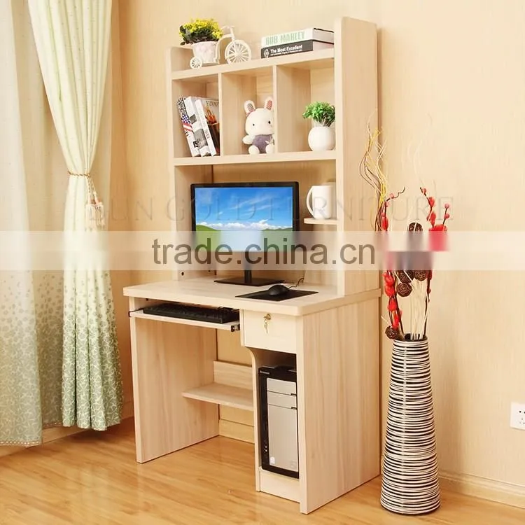 Furniture foshan china desk bookcase combination study table with bookshelf (SZ-FCB387)