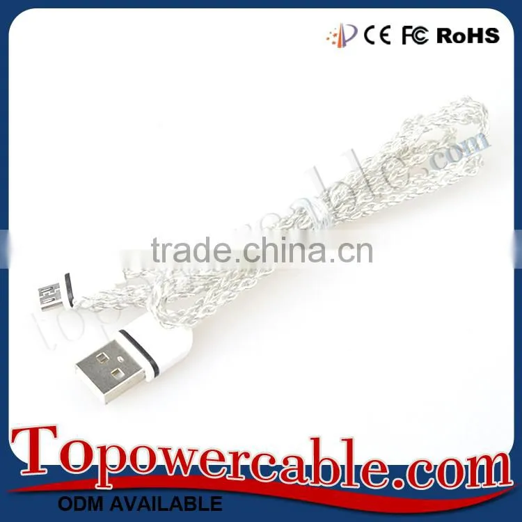 China Supplier High Speed Sync Transfer 24Awg Micro Usb Charging Cable