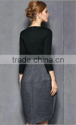 Long sleeve ladies winter ladies official dress fashion