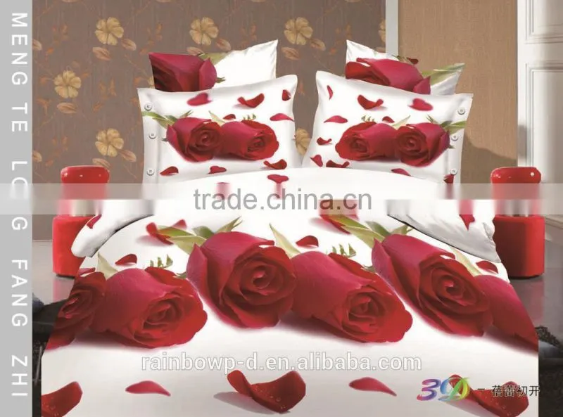 trade assurance 100cotton 143tc 3D design good quality bed sheet