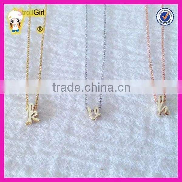 Hot two-tone sterling silver necklace yellow gold inspirational pendant necklace