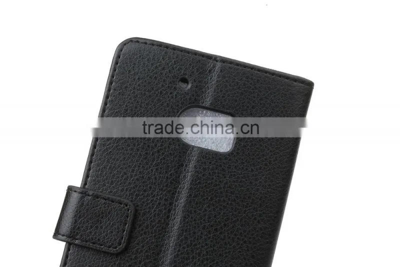 MMT Flip Leather Case for HTC M10 Wallet Cover with Card Slot Photo Frame PU Wallet Case Litchi Grain Style MT-5664