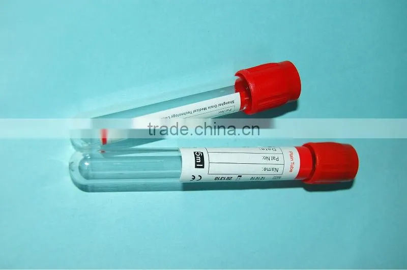 Disposable Vacuum Blood Collection Tube - PlainTube