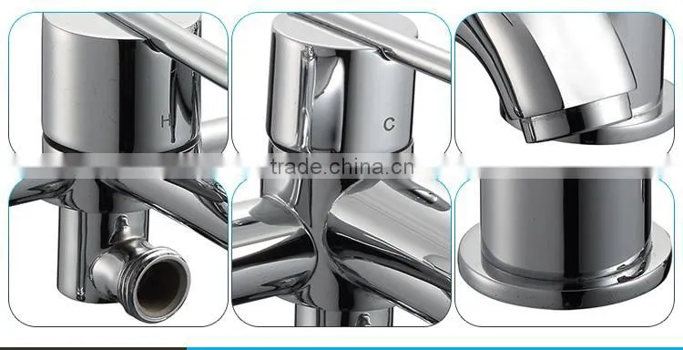 2015 Best Selling Bathtub Faucet Tap With Dual Handle